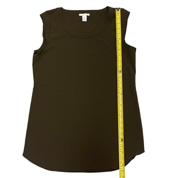 Daily Ritual Short Sleeve Brown Cap Sleeve Top Size 6 - Picture 3 of 4